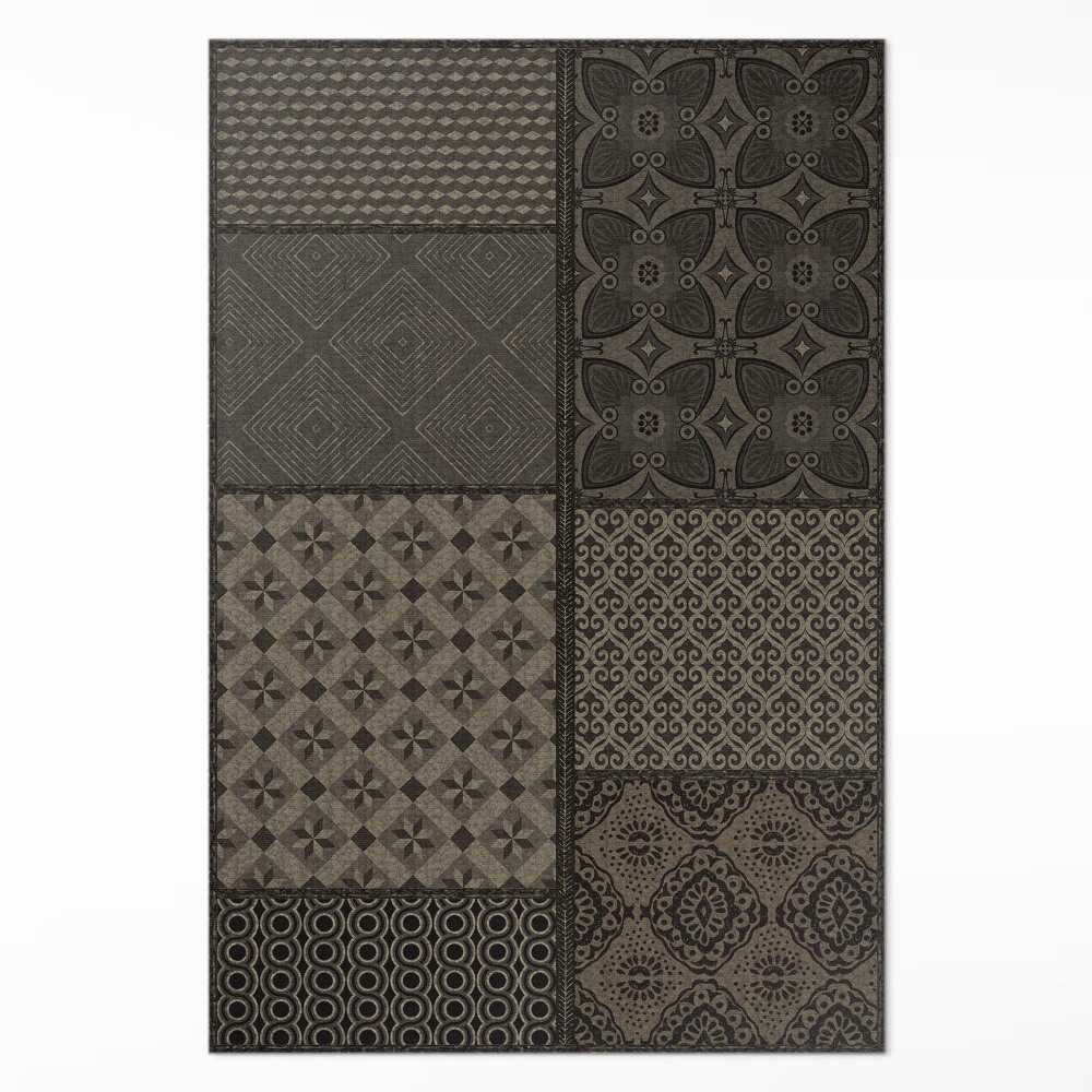 Vinylový koberec Spojenie vzorov imitácia látky