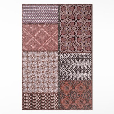 Vinylový koberec Zmes štýlov látky imitácia