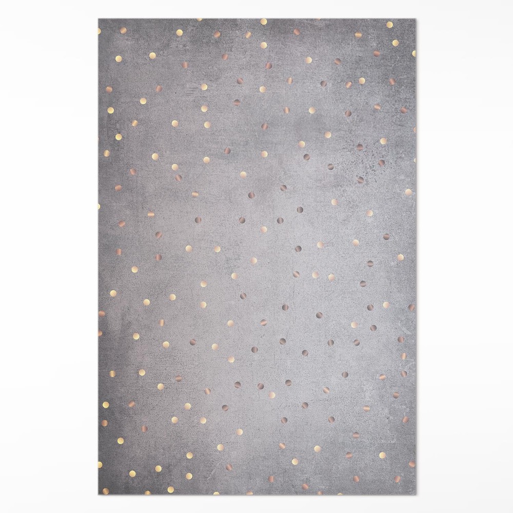 Vinylový koberec Svetlé a tmavé bodky na sivej textúre