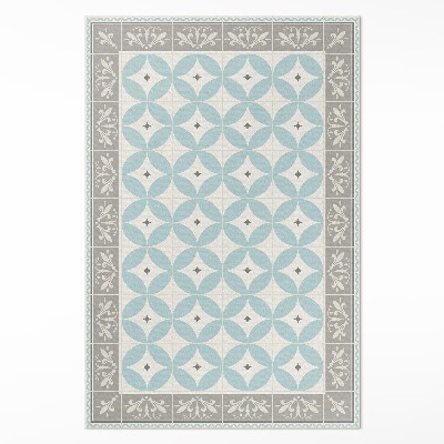 Vinylový koberec Dlaždice a kruhy pastelová módna mozaika