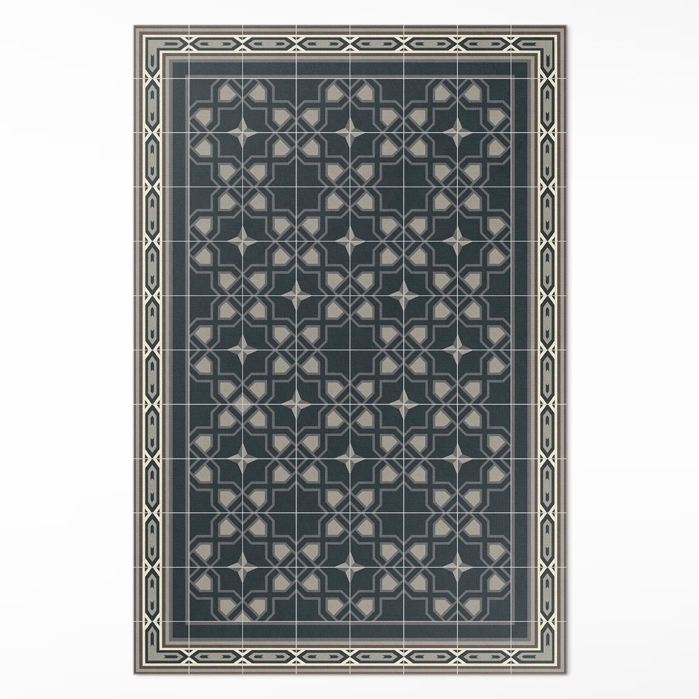 Vinylový koberec Hviezdy geometrické stará mozaika