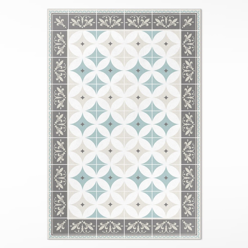 Vinylový koberec Škandinávske kruhy pastelová mozaika