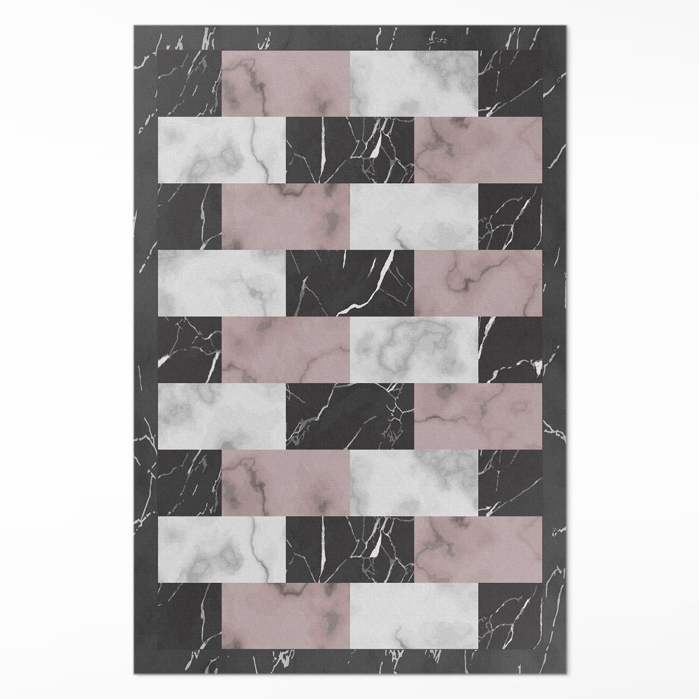 Vinylový koberec Mramorová kocka módna mozaika