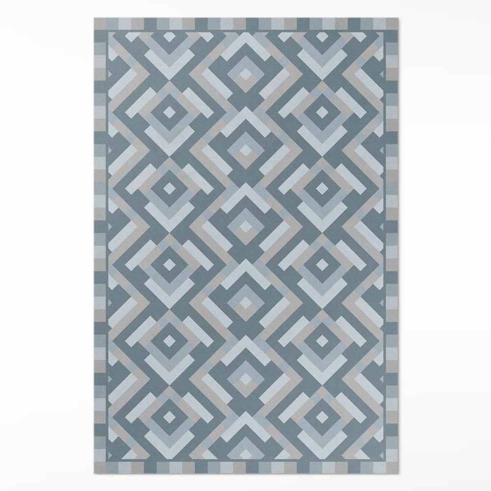 Vinylový koberec Aztécka geometria v štýle vintage boho