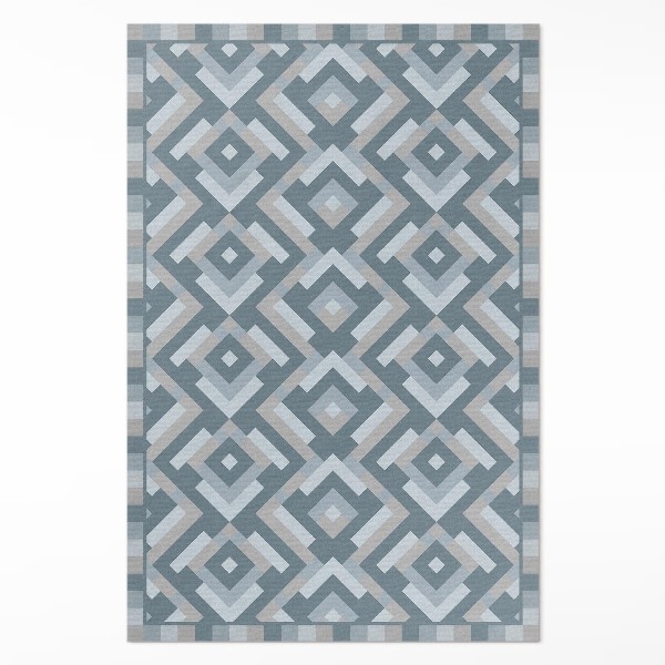 Vinylový koberec Aztécka geometria v štýle vintage boho