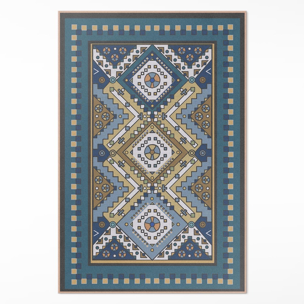 Vinylový koberec Marocké vzory geometrický ornament