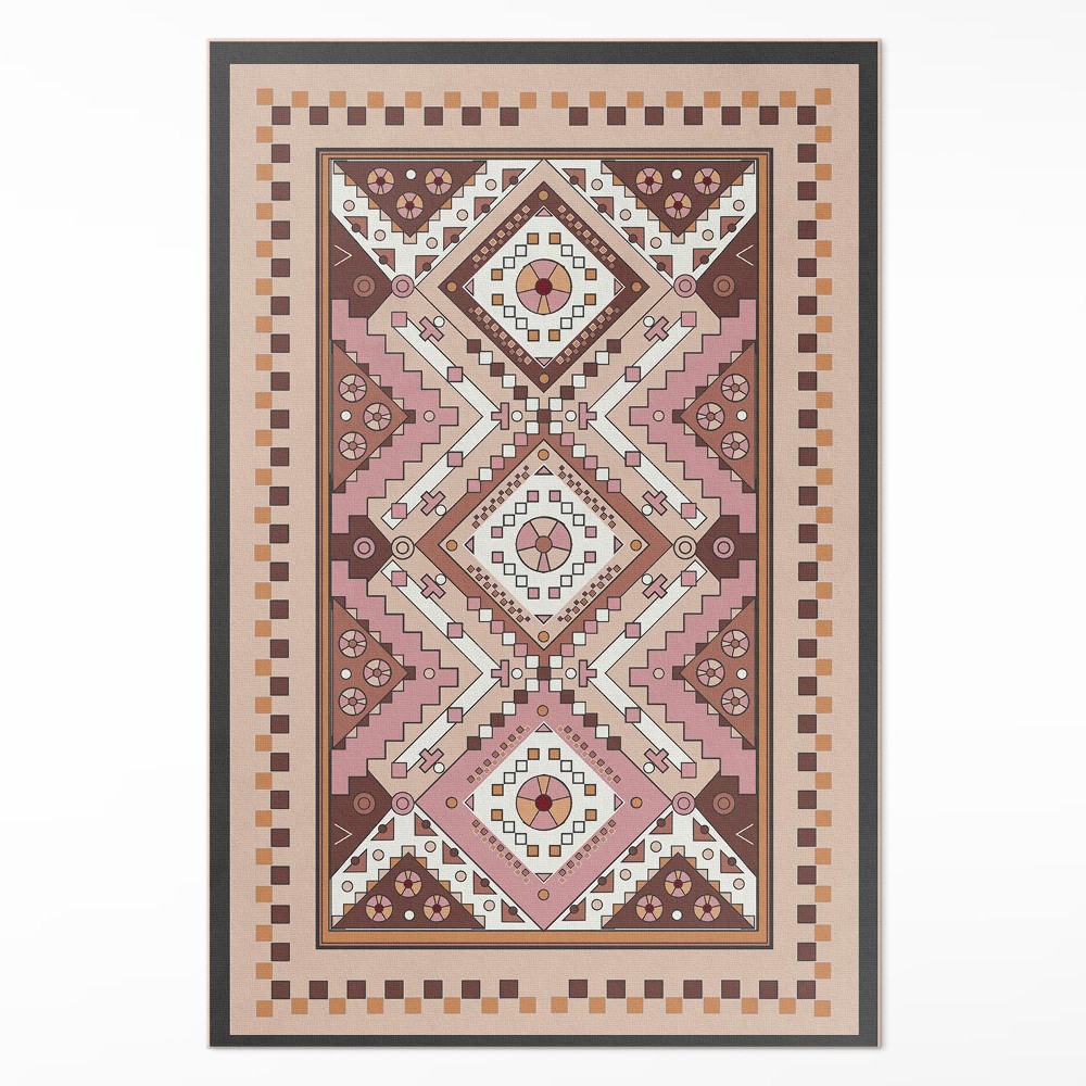 Vinylový koberec Marocký dizajn geometrický ornament