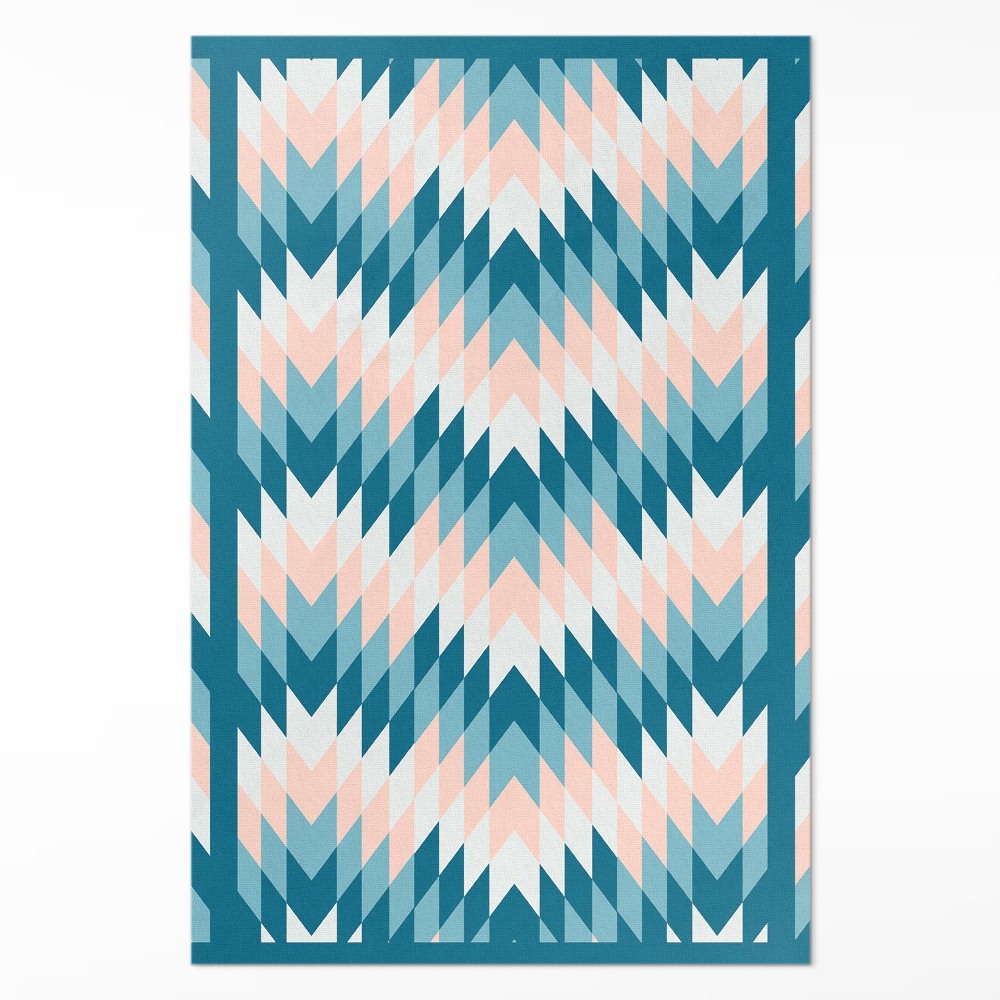 Vinylový koberec Geometrická rybia kosť moderný dizajn