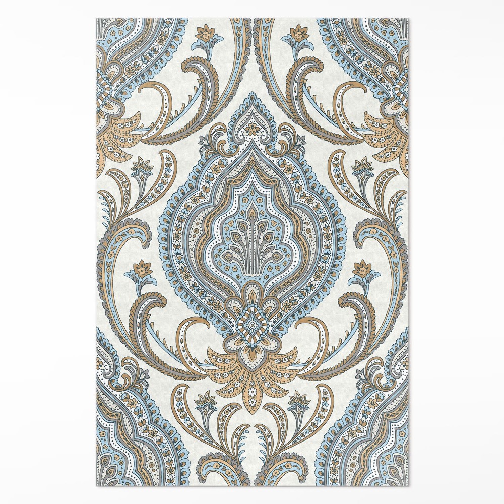 Vinylový koberec Orientálne kvety ozdobný rastlinný motív