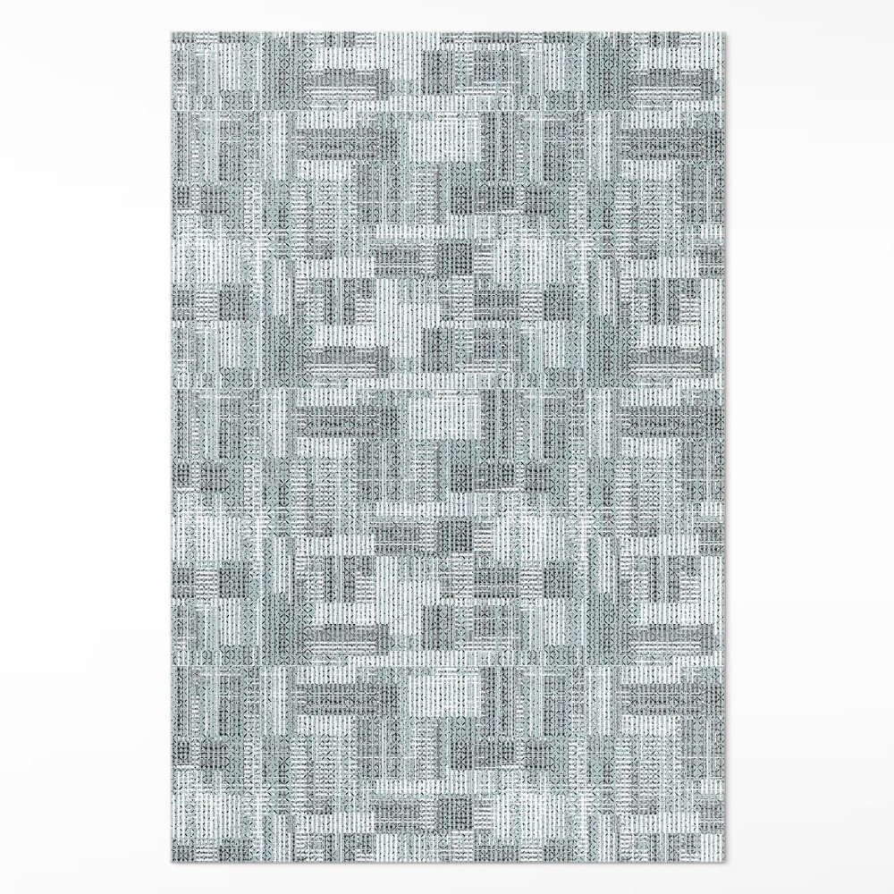 Vinylový koberec Patchwork mozaika imitácia látky