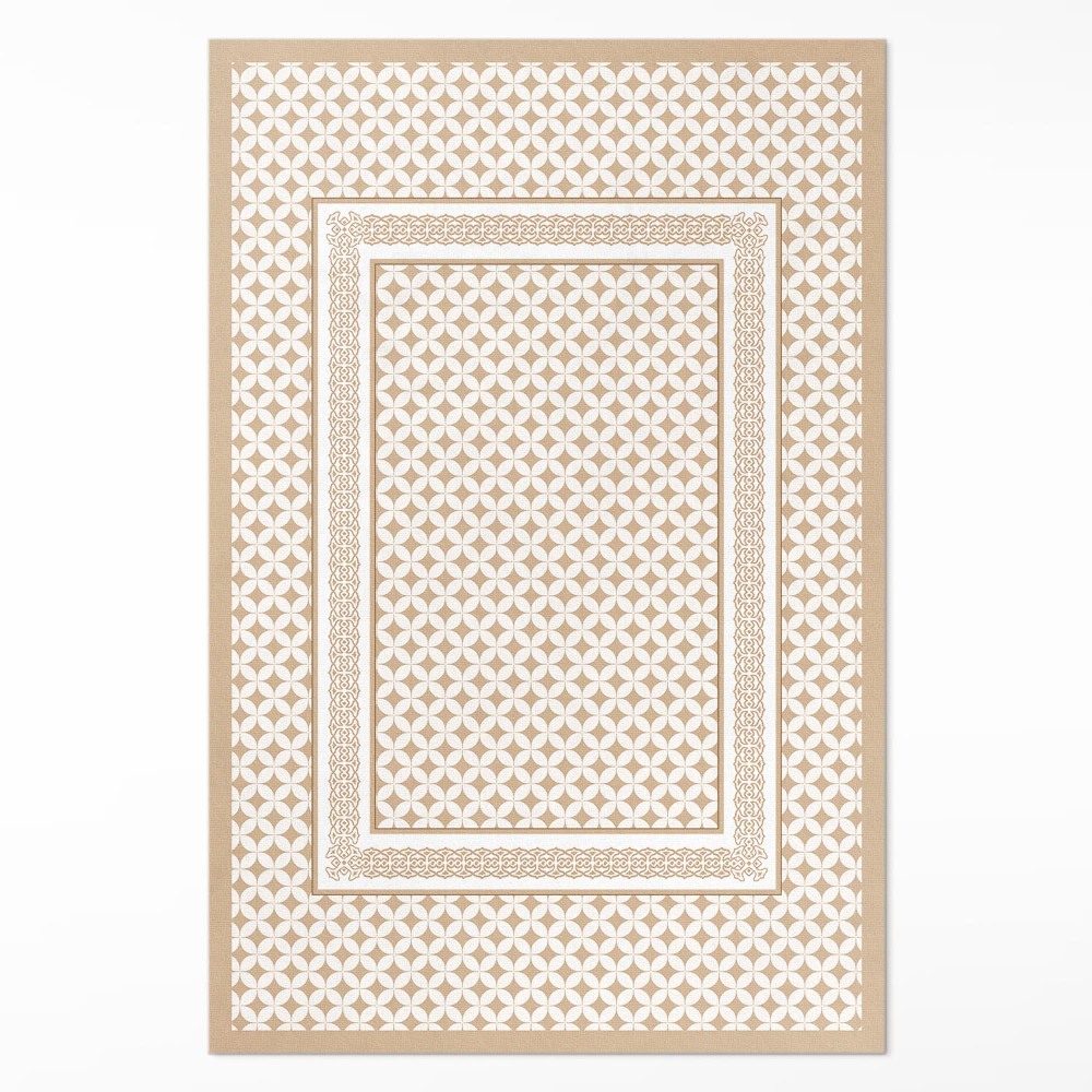 Vinylový koberec Geometrický vrkoč mozaika glamour