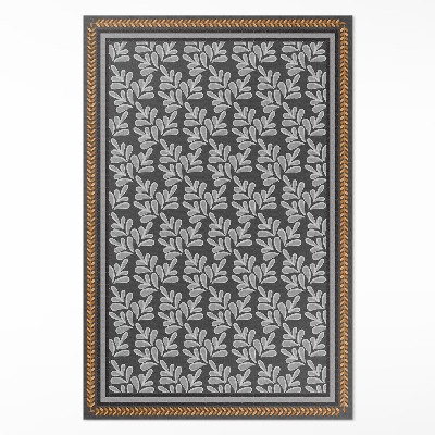 Vinylový koberec Kvetinový vrkoč rastlinný motív