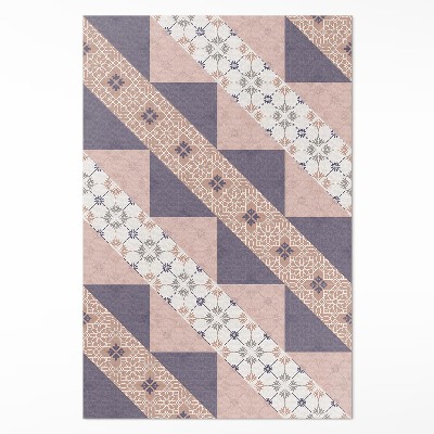 Vinylový koberec Modernistické pruhy pastelové ozdobné