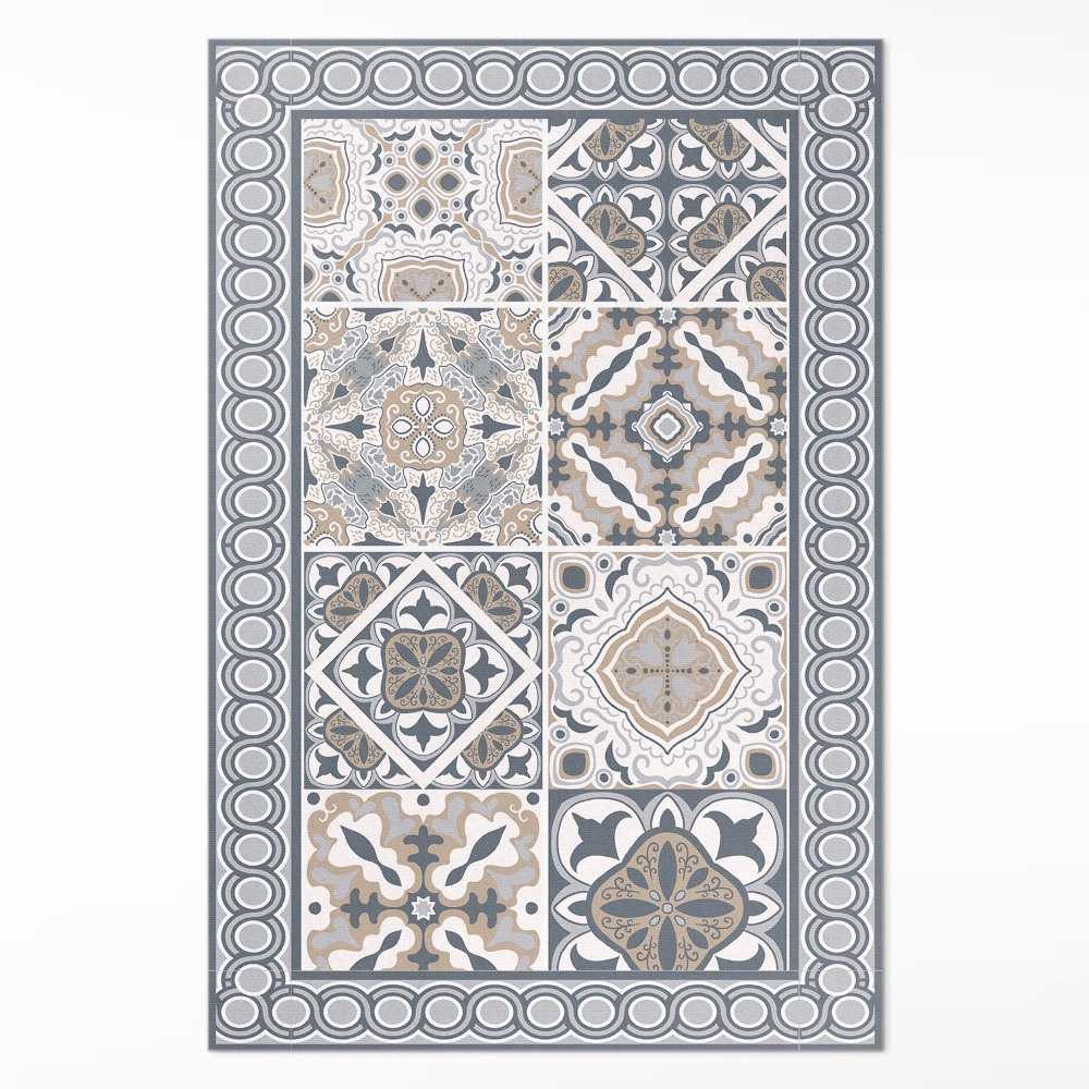 Vinylový koberec Dlaždice a vrkoč dekoratívna mozaika