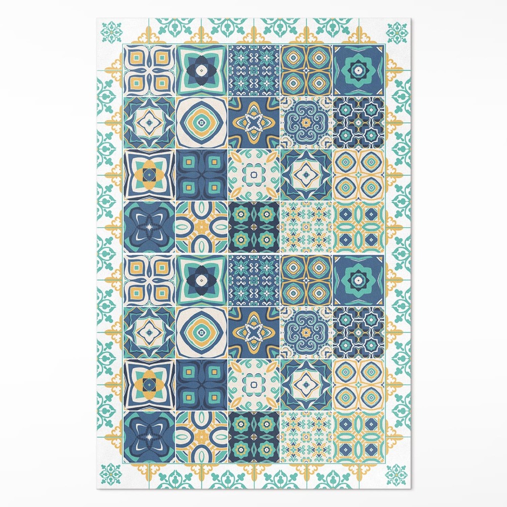 Vinylový koberec Španielske dlaždice vzorovaná mozaika