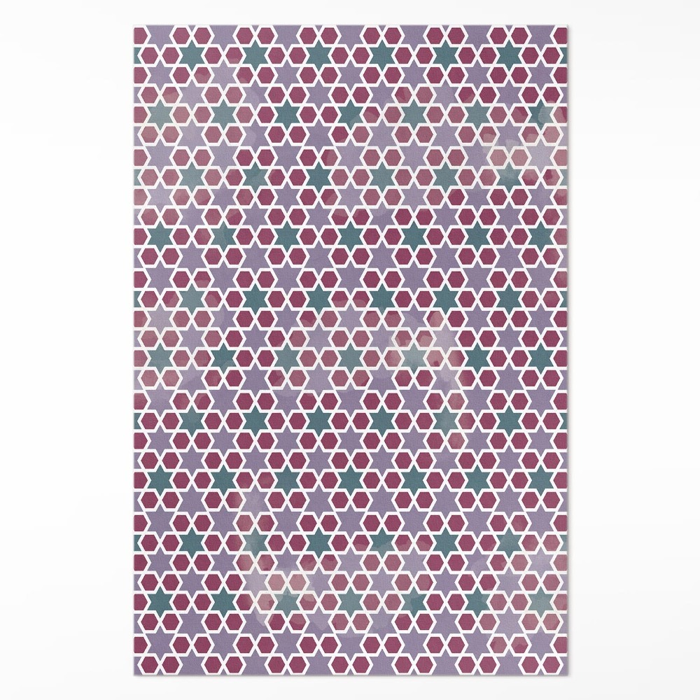 Vinylový koberec Geometrické hviezdičky drobná mozaika