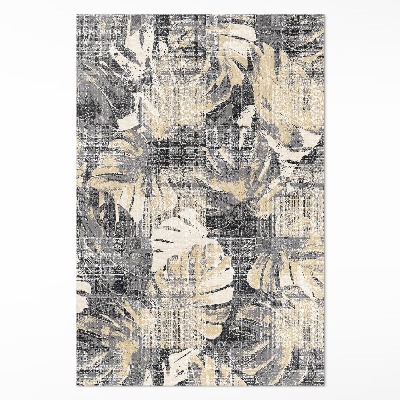 Vinylový koberec Motív listy monstery ošúchaná textúra