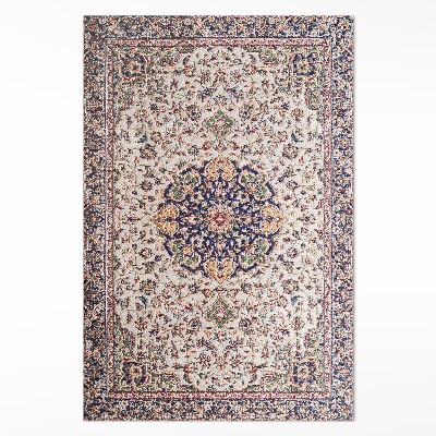 Vinylový koberec Klasický kvetinový granát