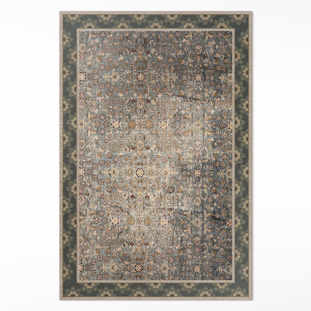 Vinylový koberec Vintage kvetinový vzor ošúchaná textúra