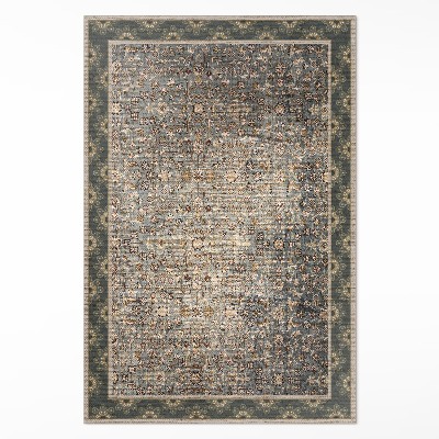 Vinylový koberec Vintage kvetinový vzor ošúchaná textúra