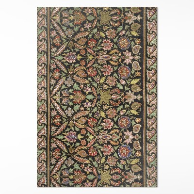 Vinylový koberec Antický kvetinový vzor rastlinný vintage