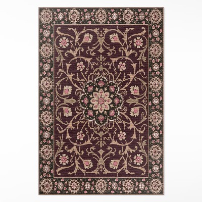 Vinylový koberec Bledý antický kvet dekoratívny floral