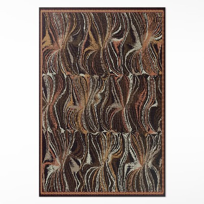 Vinylový koberec Abstraktné formy imitácia látky vintage