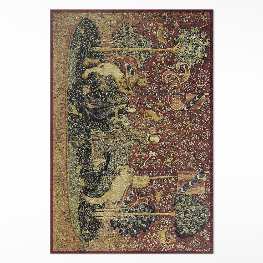 Vinylový koberec Stredoveká imitácia látky vintage