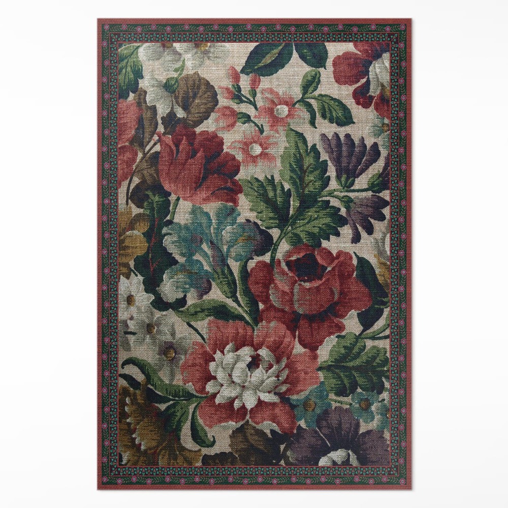 Vinylový koberec Jemný kvetinový vzor vintage