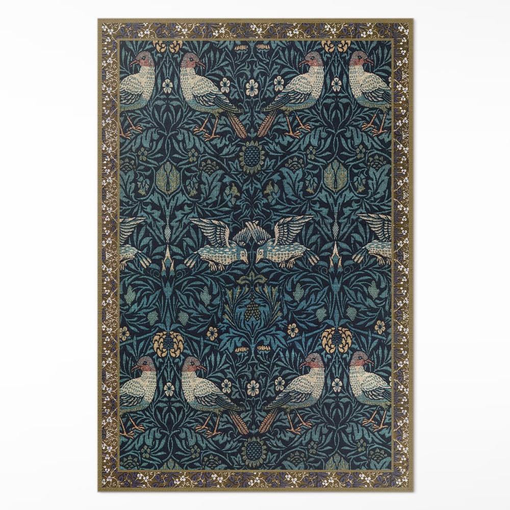 Vinylový koberec Vták na poli William Morris