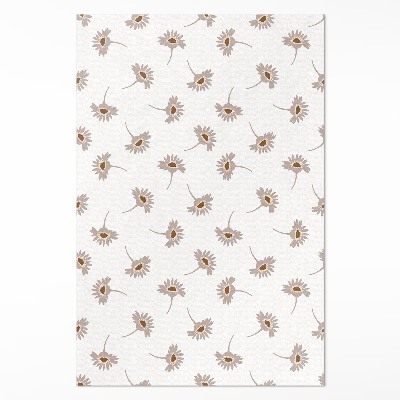 Vinylový koberec Jemné kvietky boho sedmokrásky