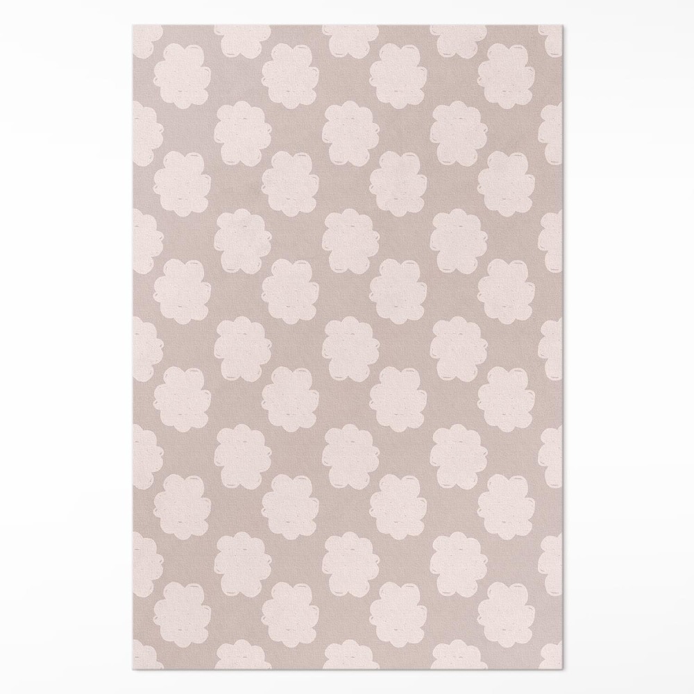 Vinylový koberec Maľované obláčiky v pastelových farbách