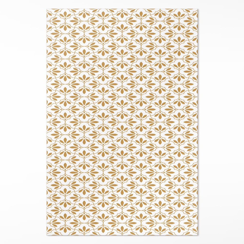 Vinylový koberec Dekoratívne lístky pravidelný vzor