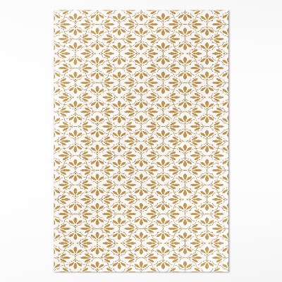 Vinylový koberec Dekoratívne lístky pravidelný vzor