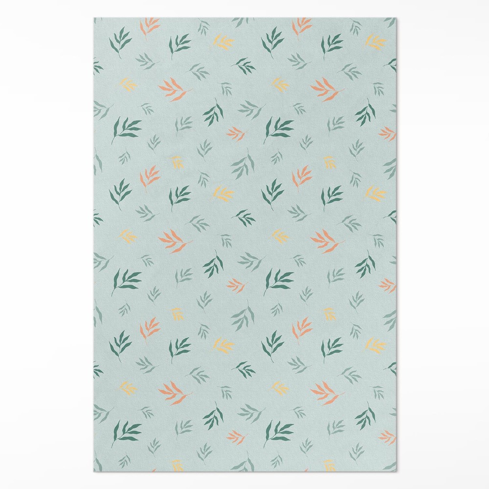 Vinylový koberec Malé vetvičky rastlinné motívy boho