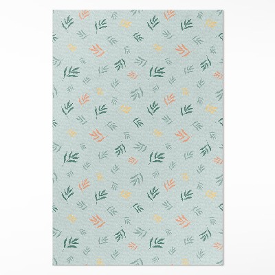 Vinylový koberec Malé vetvičky rastlinné motívy boho