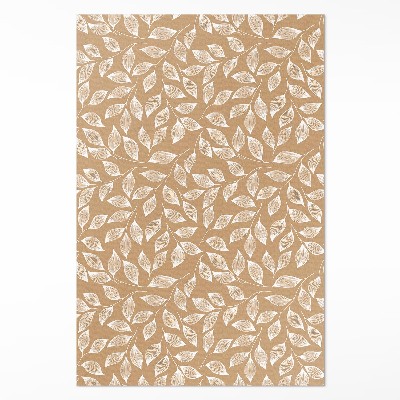 Vinylový koberec Boho lineárne vetvičky s listami