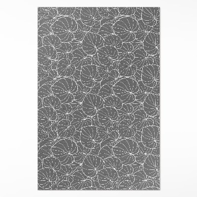 Vinylový koberec Lineárne listy vzor boho