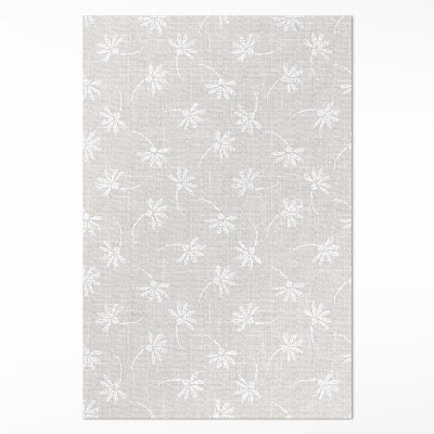 Vinylový koberec Jemné boho sedmokrásky na látke