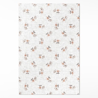 Vinylový koberec Drobné kvietky na látke boho