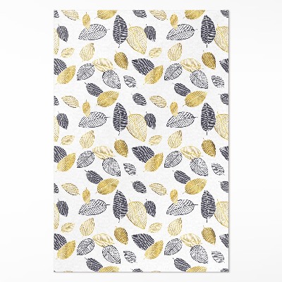 Vinylový koberec Svetlé a tmavé listy módny vzor prírody