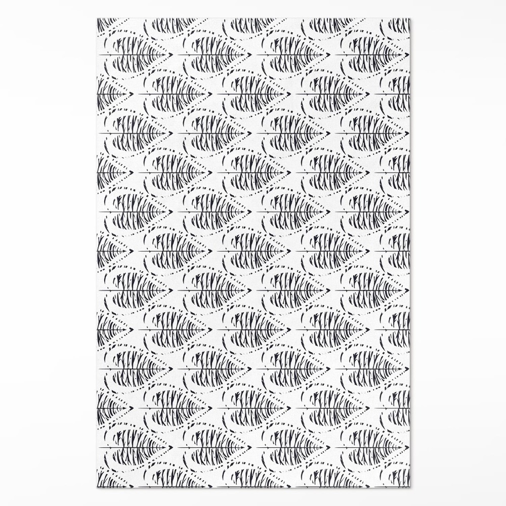 Vinylový koberec Boho listy pravidelný vzor