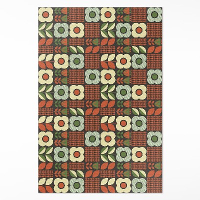 Vinylový koberec Folklórna ilustrácia kvetov