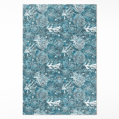 Vinylový koberec Vzor inšpirovaný morskou flórou a faunou