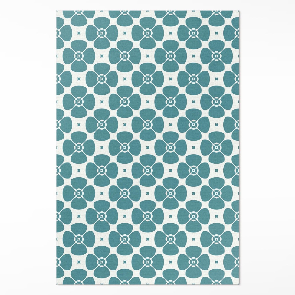 Vinylový koberec Kvetinový vzor dlaždíc