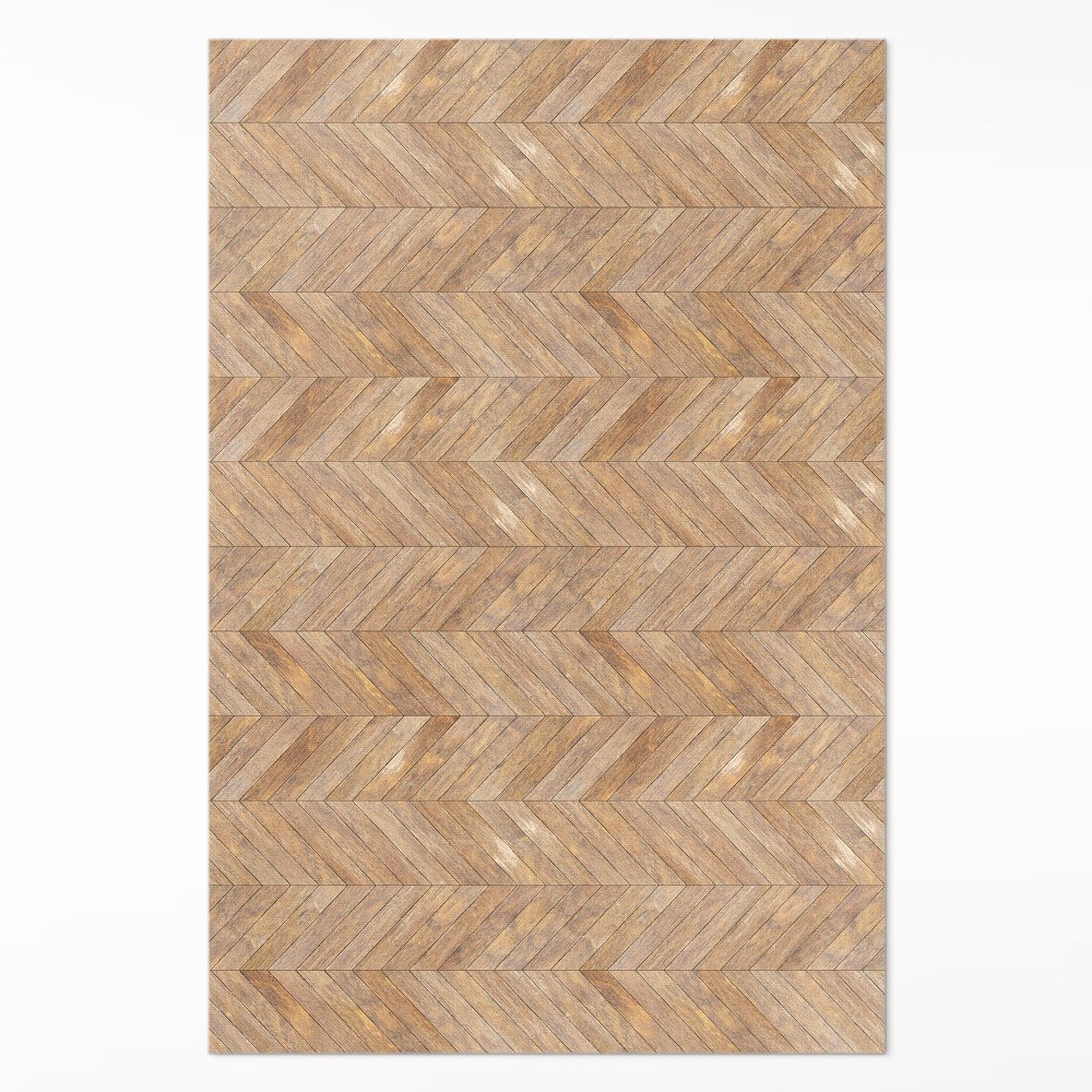 Vinylový koberec Vintage drevený parket podlahový rybia kosť