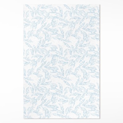 Vinylový koberec Skica elegantných listov vintage