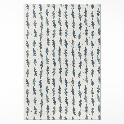 Vinylový koberec Drobné lístky dekoratívny vzor boho