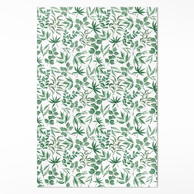 Vinylový koberec Akvarelové lístky v jemnom štýle