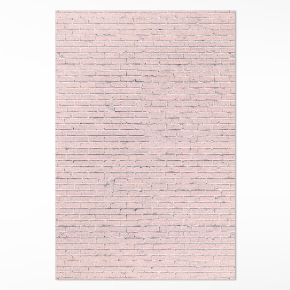 Vinylový koberec Drobná pastelová tehlička stena